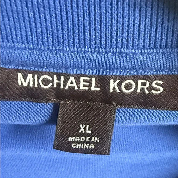 Michael Kors Royal Blue Polo Shirt - Picture 2 of 4